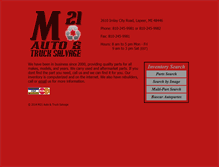 Tablet Screenshot of m21autoandtruck.com